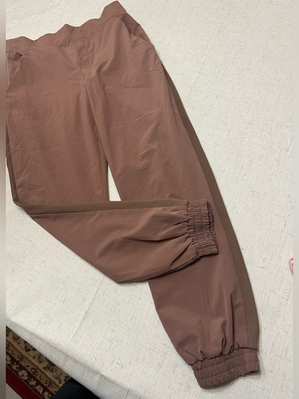 Women’s Brown Elastic-Waist Joggers - Picture 2 of 10